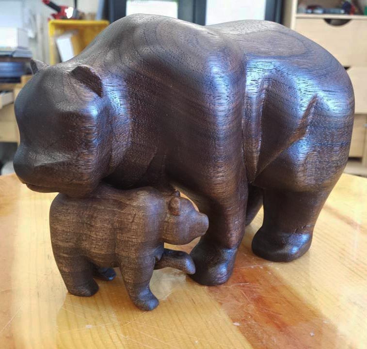 Sculpture Portfolio: Mother and Baby Bear